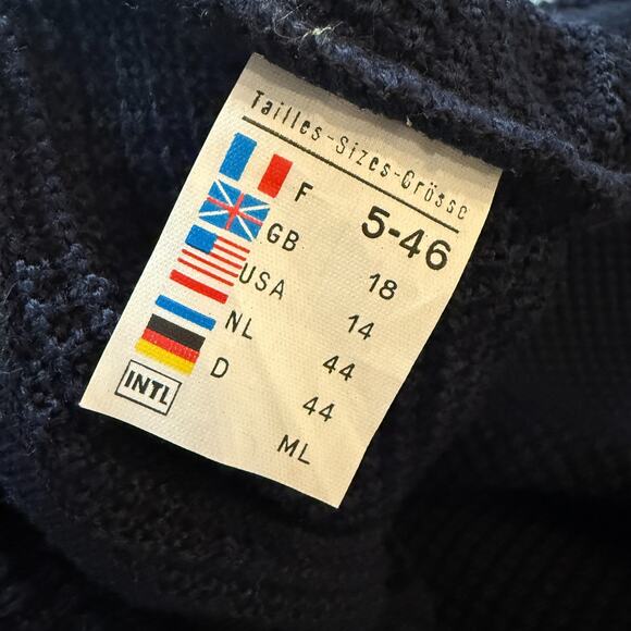 Saint James Paris Navy Wool Toggle Jacket Size 14 Made in France - Picture 13 of 13